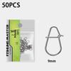 50/100Pcs Fishing Clips Fast Crankbait Snaps Fishing Connectors Saltwater Fishing Lock Lure Stainless