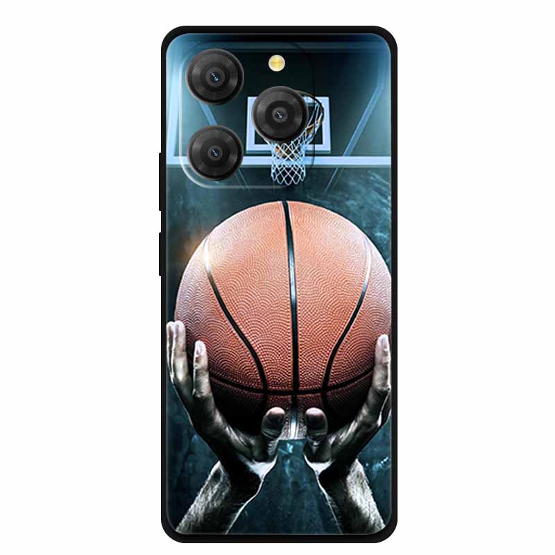 Για θήκη Blackview Shark 9 Shark9 Coque 6.67" Μαύρη Σιλικόνη Μαλακό Πίσω Κάλυμμα Θήκη Για θήκες τηλεφώνου Blackview Shark 9 Αντικραδασμική