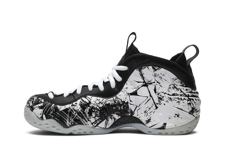 Men's Sneakers Nike Air Foamposite One Shattered Backboard Black/White-Total Orange