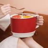 Foldable Handle Electric Cooking Pot 1600ml Capacity Instant Noodle Bowl  Porridge