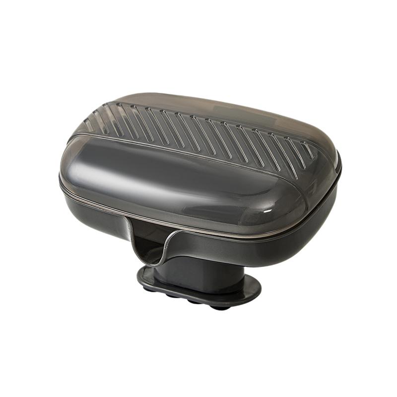 

Travel Soap Container with Lid & Drain - Portable Soap Dish with Tilted Flow Guide for Bathroom & Travel серый