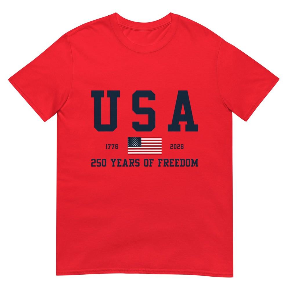 Usa 250 Years Of Freedom 1776 2026 Americas 250th Birthday TShirt S