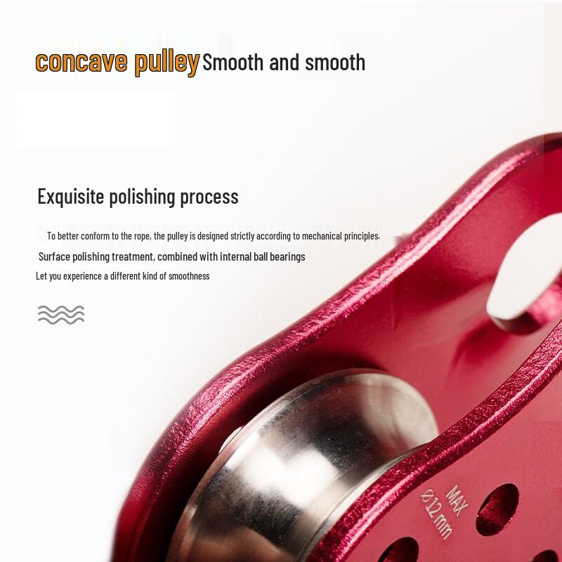 Aluminum Alloy Fixed Mountaineering Single Pulley with Bearing