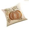 K1AE Fall Harvest Embroidered Cushion Cover Pillowcase With And Pumpkin Decorative