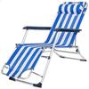 Folding Lounge Chair - Aktive - Aluminum - Textilene 2x1 - Optimal Comfort - 1 Person