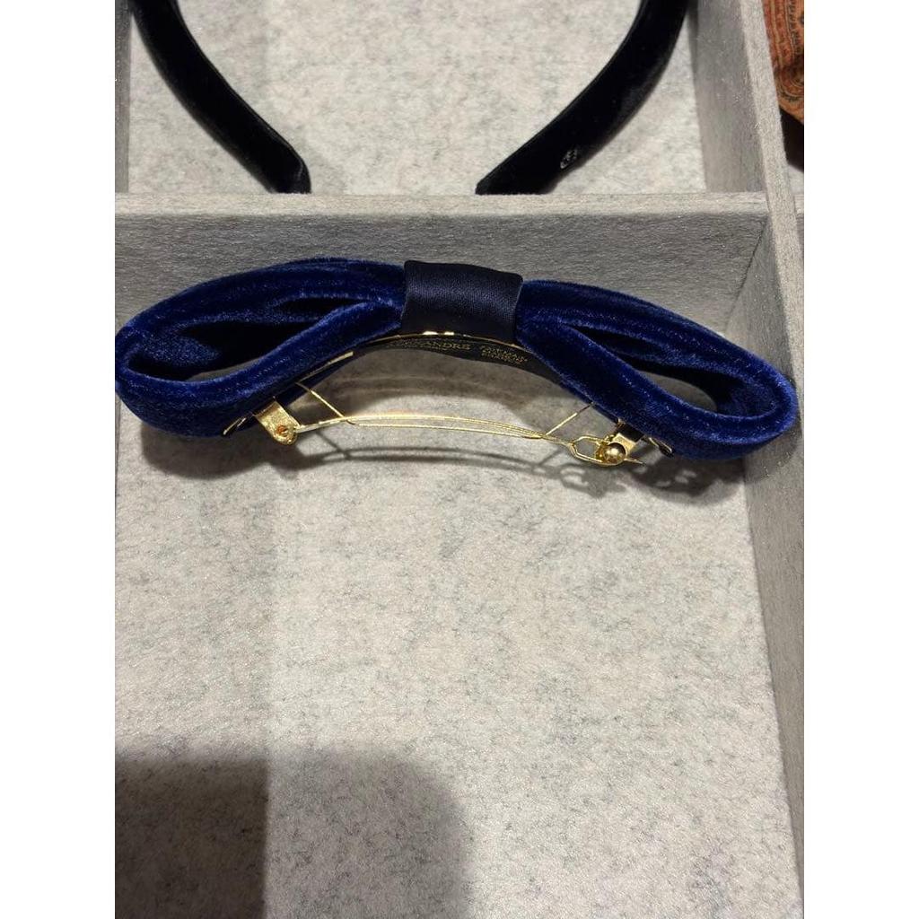 Used ALEXANDRE DE PARIS velor barrettes