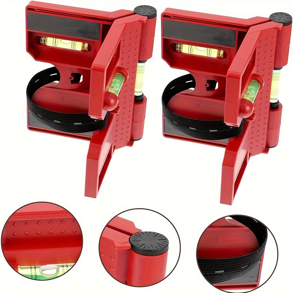 1pc Magnetic Post Level, Folding Magnetic Post Level with Elastic Loop for Hands-free Work