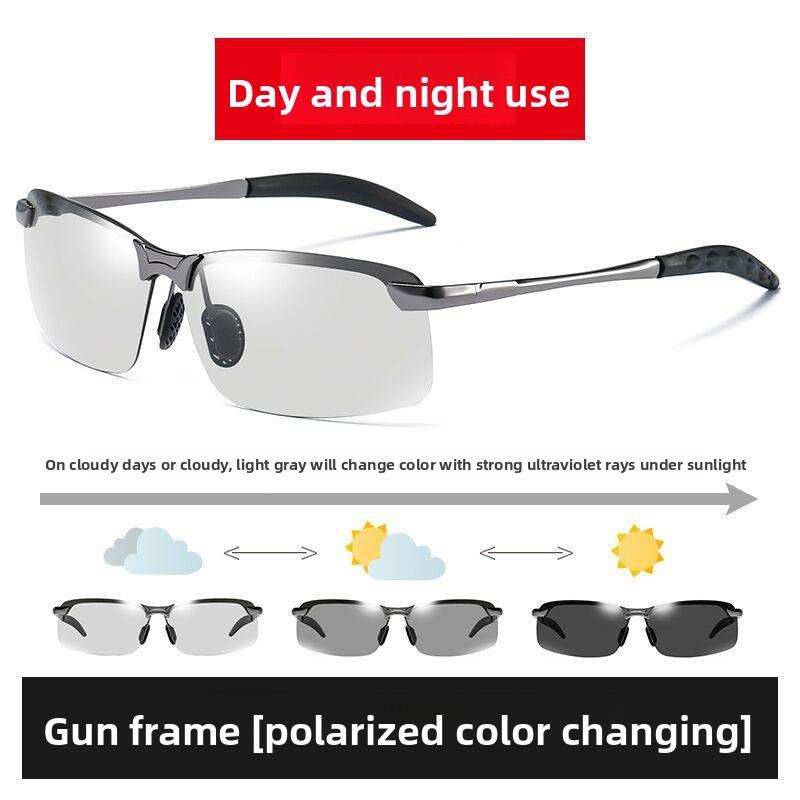 

Новые поляризационные солнцезащитные очки 2025 3043 мужские солнцезащитные очки для ночного видения уличные солнцезащитные очки с изменяющимися цветами для дня и ночи