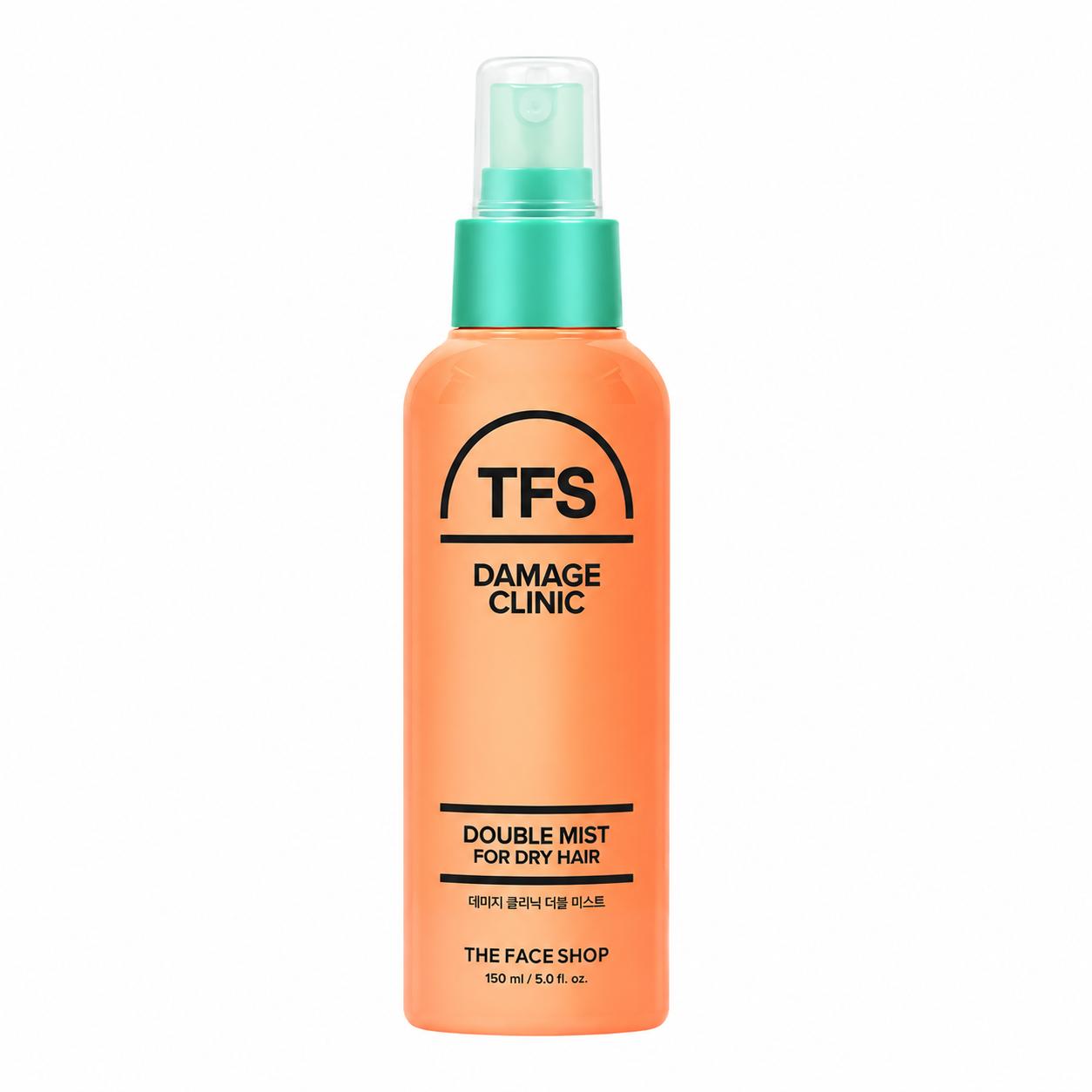 

THE FACE SHOP Damage Clinic Double Mist 150ml – Dual Layer Hair Mist for Dry & Damaged Hair Care