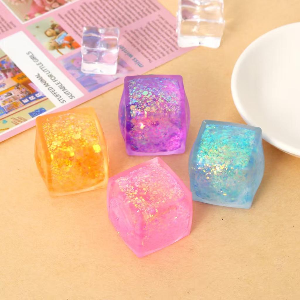 Decompression Simulation Ice Cube Pinch Le Maltose Slow Rebound Cube High Transparency Creative Vent Toy