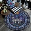 Oceanic Glass Mystery Round Area Rug Under Office Chairs Bedroom Living Room Home Decor