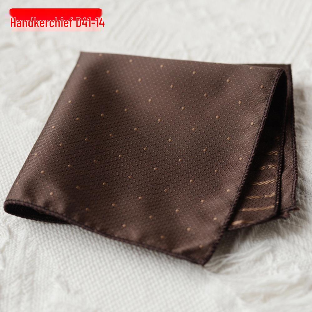 Men's Polyester Silk Pocket Square Handkerchief for Business, Formal, and Wedding Attire.