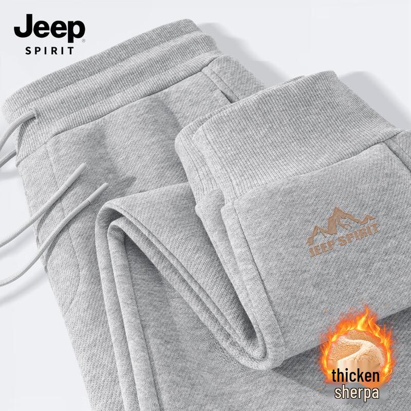 

JEEP SPIRIT Men s 2025 Winter Lambswool Lined Loose Fit Jogger Pants M (170)