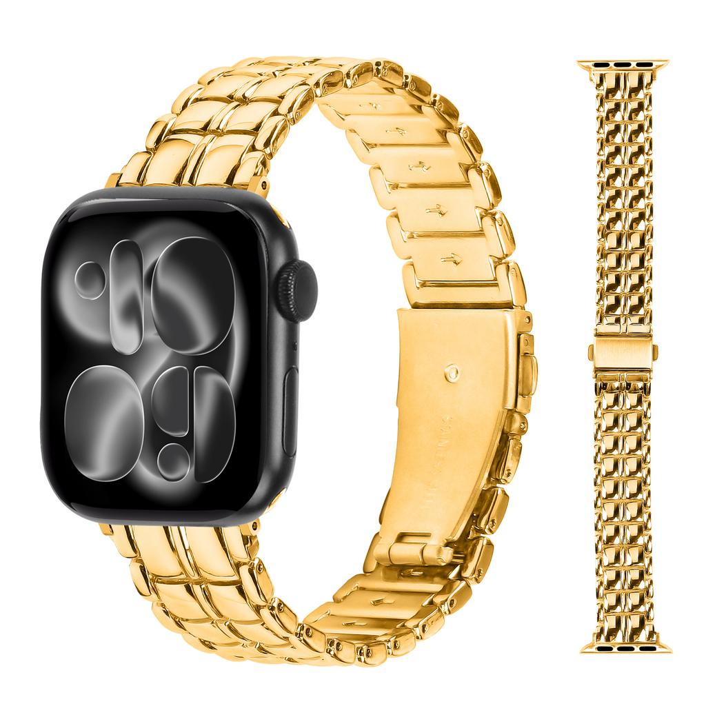 Stainless Steel strap for Apple Watch ultra2 3 band 49mm 40mm 44mm 45mm 46mm Metal buckle Bracelet iWatch series 9 7 8 se 10 11