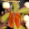 Elegant Oval Pink Crystal Drop Earrings Women Natural Stone Jewelry Stylish Everyday Accessory