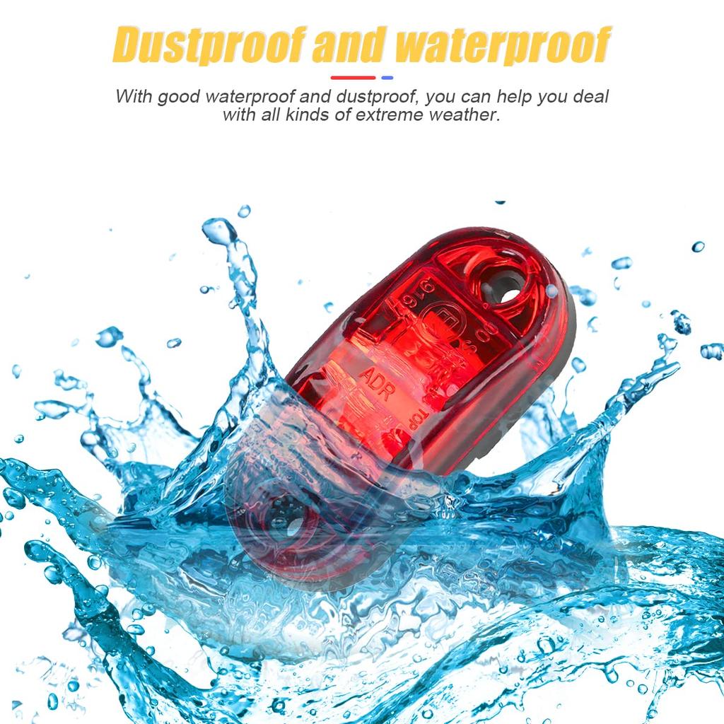 2Pcs 2.5 Inch LED Side Marker Lights, 2 LED Mini