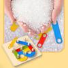 DIY Handmade Toys Matching Column Toys Game Jigsaw Board Construction Puzzle Set  Children's Toys