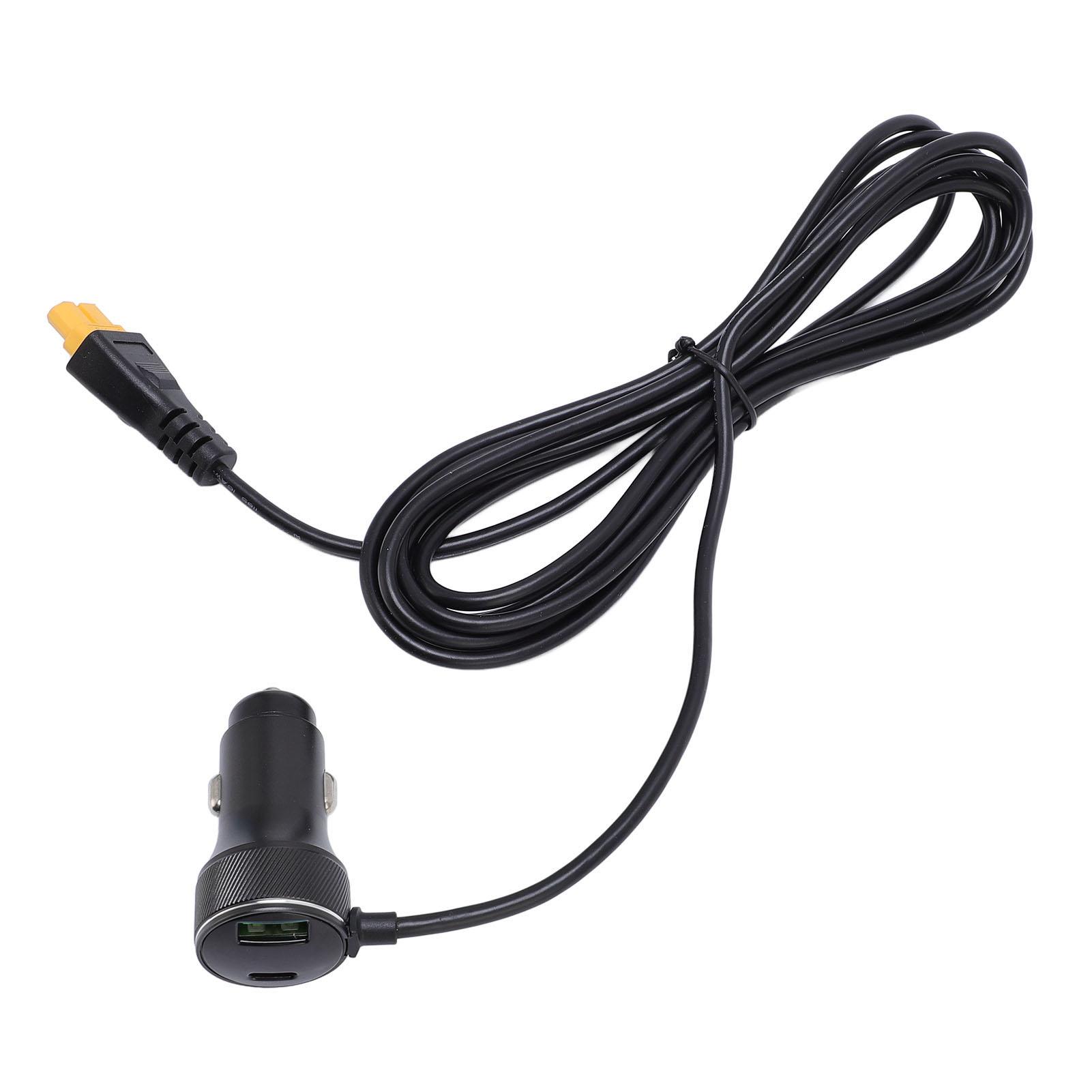 

18AWG удлинительный кабель с цифровым дисплеем, прикуриватель, штекер, XT60, гнездо, шнур для 12 В, 24 В, автомобиль, грузовик