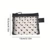 1pc Mesh Clear Cosmetic Bags Small Large Black Makeup Bag Women Travel Toiletry Organizer Lipstick Storage Pouch Pencil Case