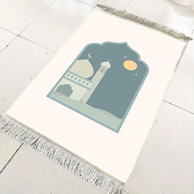 VIKAMA Ramadan Eid Prayer Mat Foldable Muslim Prayer Mat Indoor/Outdoor Portable Prayer Rug Unisex for Men and Women