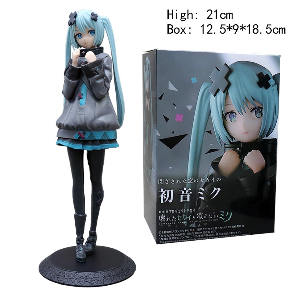 Neuer Anime Hatsune Miku Colorful Stage!Der Film: Eine Miku, die nicht singen kann Actionfigur PVC Modell Spielzeug Puppe Schreibtischdekoration Geschenke