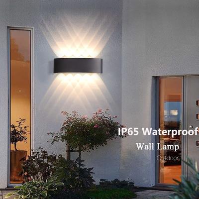 Alluminum LED Wall Lamp 4W/6W/8W IP65 Waterproof Wall Porch Lights Outdoor Lighting Garden Sconce Lamp 85-265V for Bedroom Home Decor