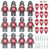 Medieval Knights Corps Medieval Soldiers Military Building Blocks Roman Soldiers White Horse Accessories Mini Action Doll Toys.