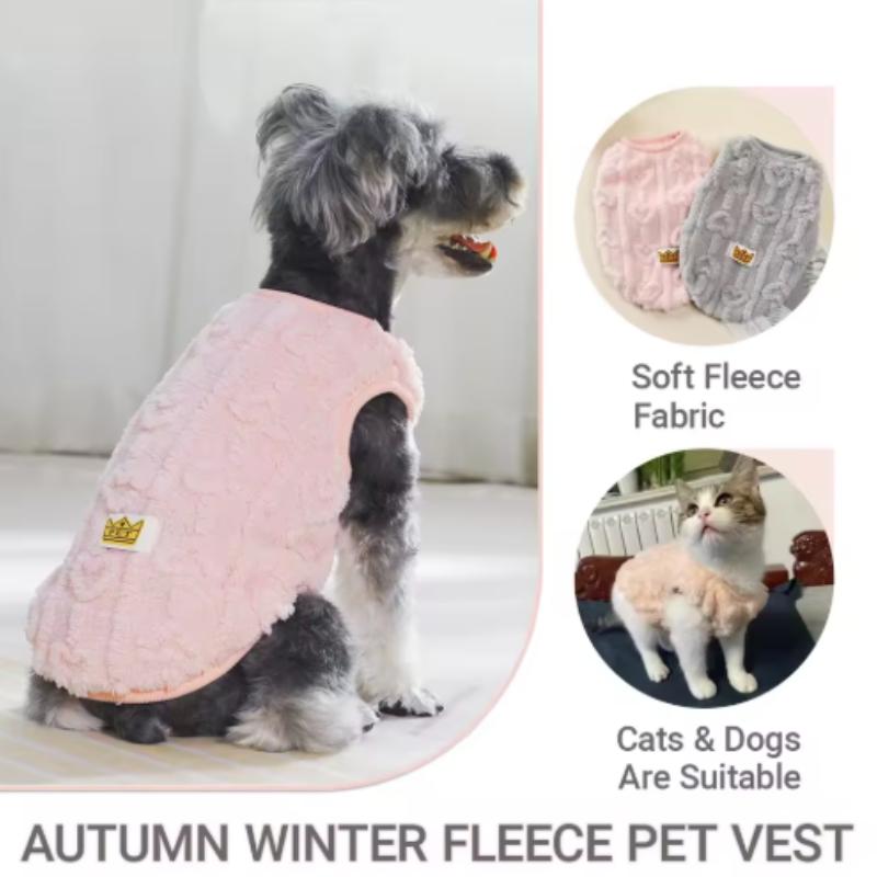 Dog Jacket Autumn Winter Warm Pet Clothes For Small Medium Dogs Cats Soft Puppy Fleece Sweatshirt Costume