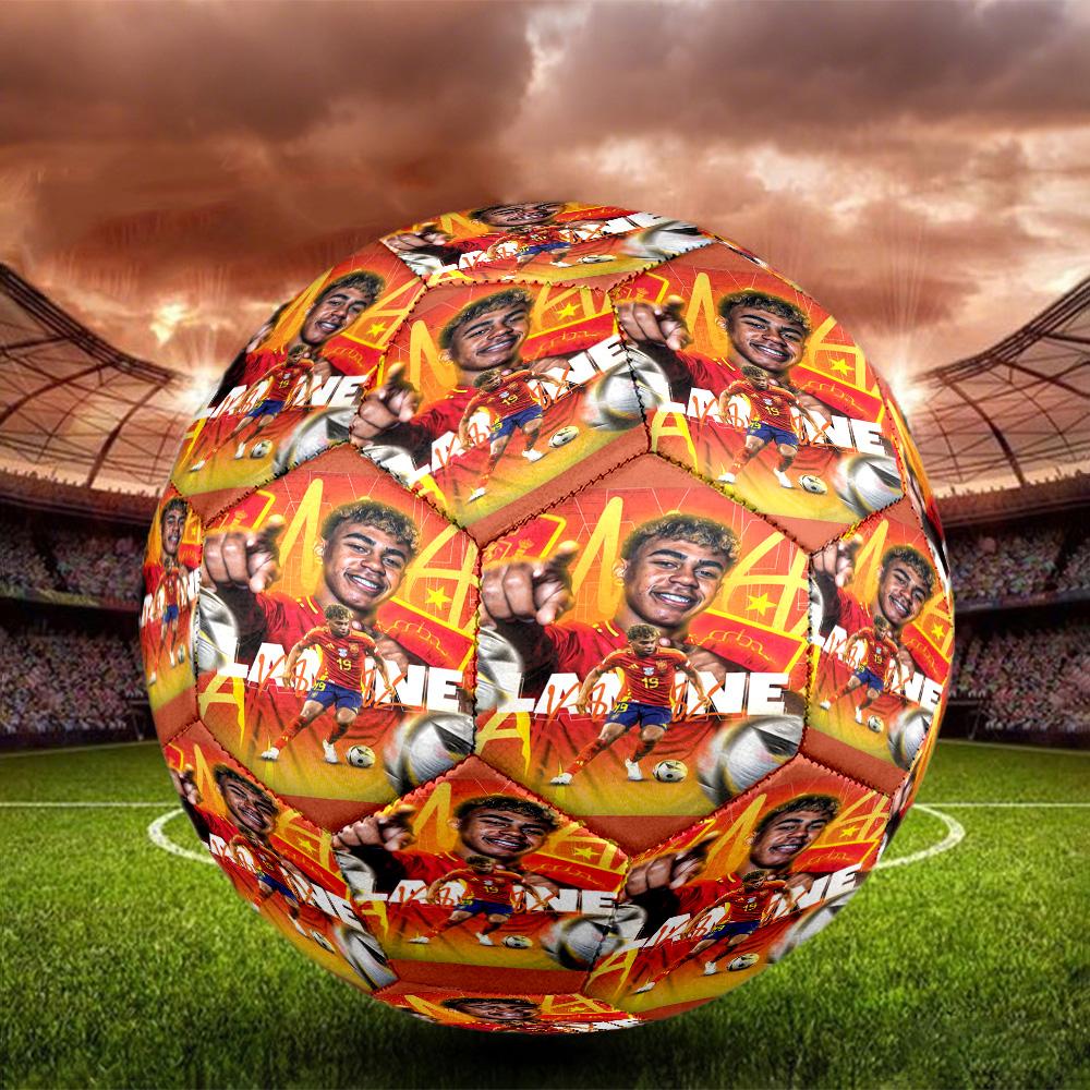 Lamine Yamal 19 Catalan Comet Soccer Legend Size 5 Football Machine-Stitched Indoor/Outdoor Training and Matches for Football Accessories