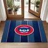 Chicago Cubs Design Crystal Velvet Rug Soft Decorative Mat for Bedroom Entrance