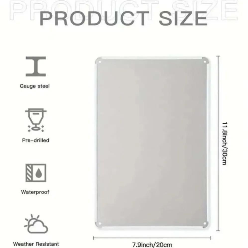 Vintage Metal Wall Art Sign Retro Letter Lace Decor for Home Café Bar Garage