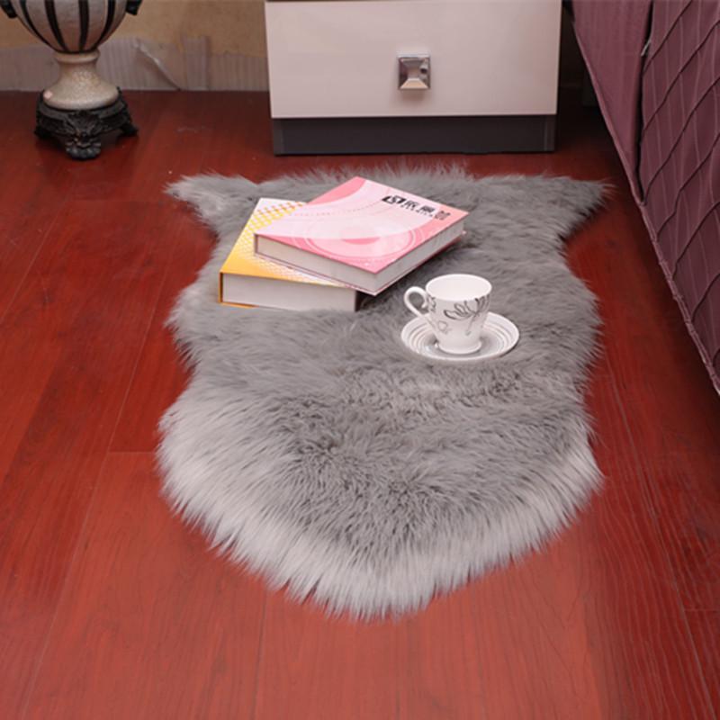 Imitation Australian Wool Plush Carpet Sofa Cushion & Bay Window Mat