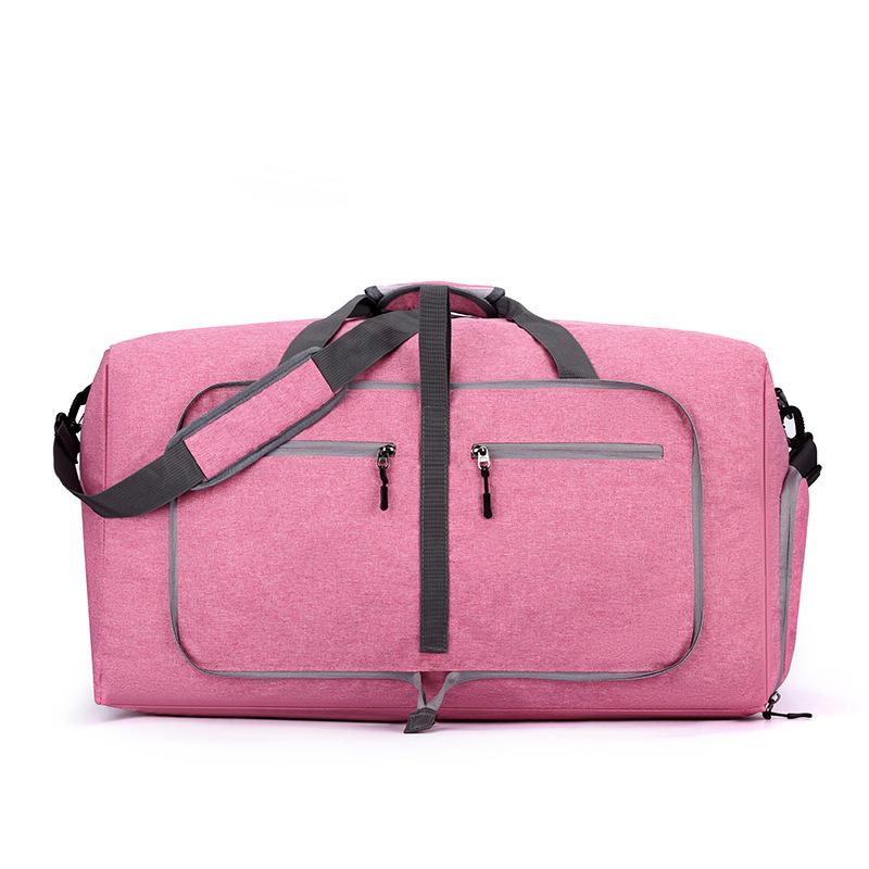 Foldable Travel Handbag, Large Capacity Fitness Sports Bag, Independent Shoe Compartment Multifunctional Storage Bag