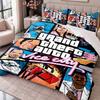 GTA 3Pcs Bedding Set Duvet Cover With Two Pillowcases For Bedroom Home Decoration