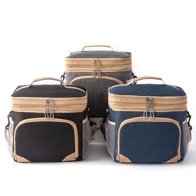 Oxford Cloth Waterproof Large-capacity Double-layer Thermal Insulation Bag, Outdoor Picnic Bag, Portable Ice Bag, Lunch Bag