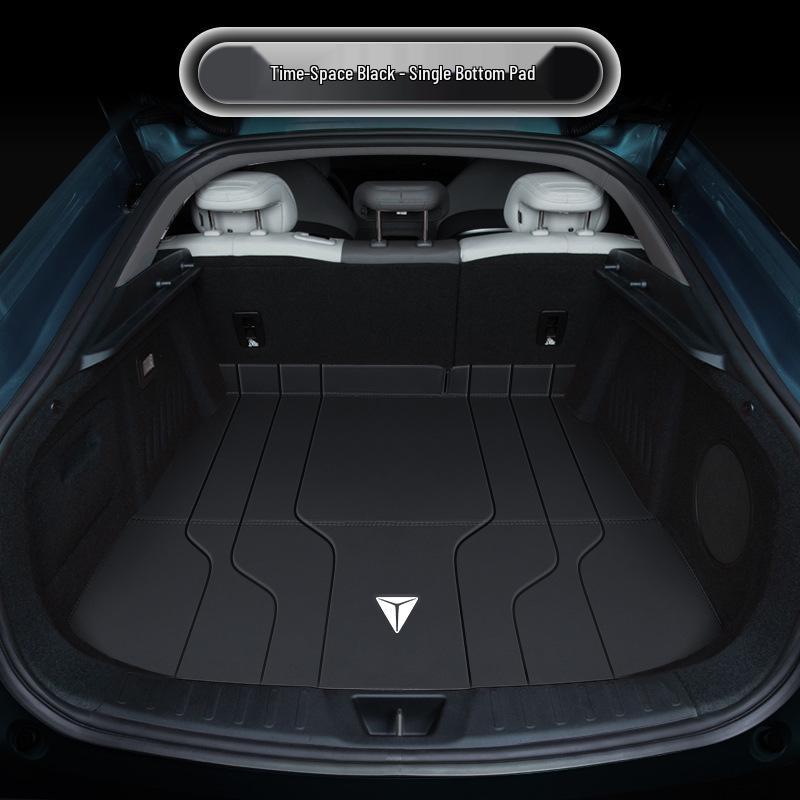 Deep Blue 2026 Full Coverage Leather Trunk Mat for Tail Box Interior Modification