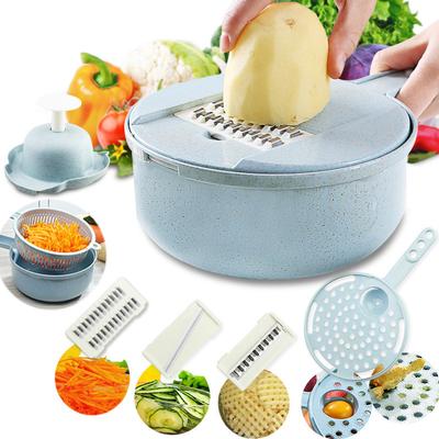 Sebze Kesici Sebze Patates Soyucu Havuç Parçalayıcı Süzgeçli Sebze Parçalayıcı 8 In 1 Mutfak Aksesuarları