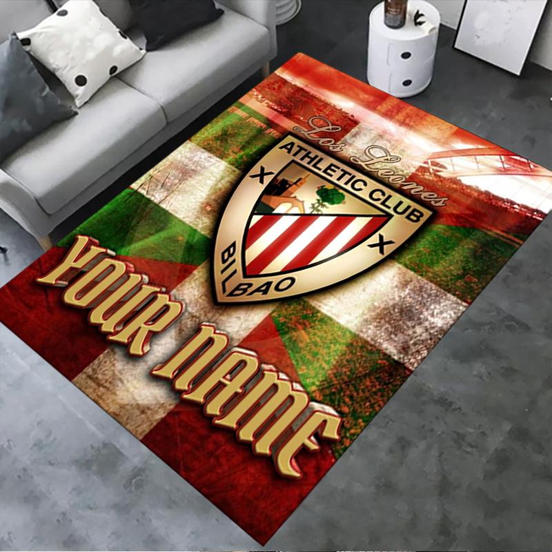 Custom Name Athletic Club Carpet Rug for Living Room Bedroom Home Sofa Decoration,Kids play Non-slip Floor Mat