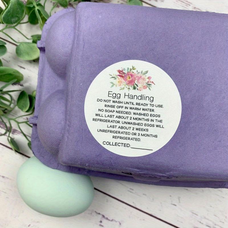 Egg Handling Egg Carton Sticker - Chicken Stickers - Farm Fresh Stickers - Egg Carton Sticker - Chickens - Chicken Lover Gift Idea