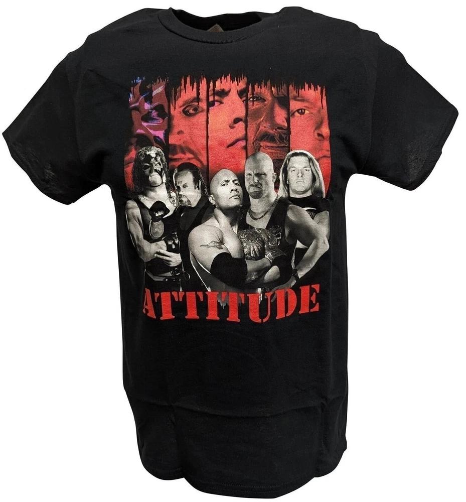 Attitude Era Stone Cold Rock Black Tshirt S