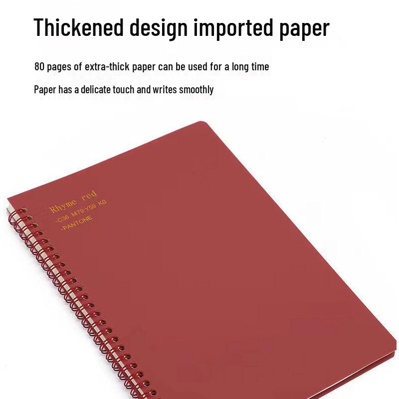 Retro Morandi A5 Spiral Notebook - Loose-Leaf Student Homework Notebook