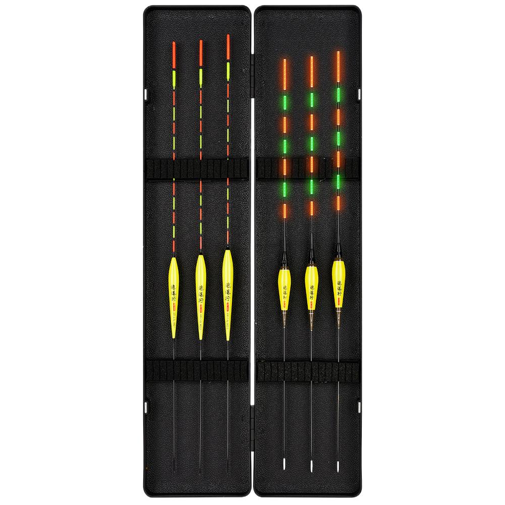 Fishing Float Combination Set Fishing Bobbers with Storage Box Fishing Floats Bobbers High Sensitivity for Outdoor Fishing