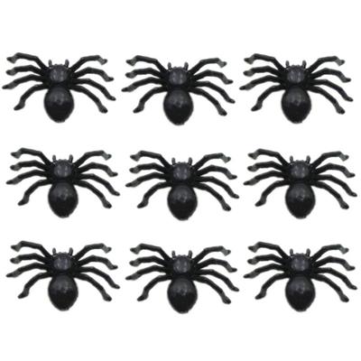 30 pezzi/set di plastica realistica mini ragno giocattolo decorazione festa di Halloween
