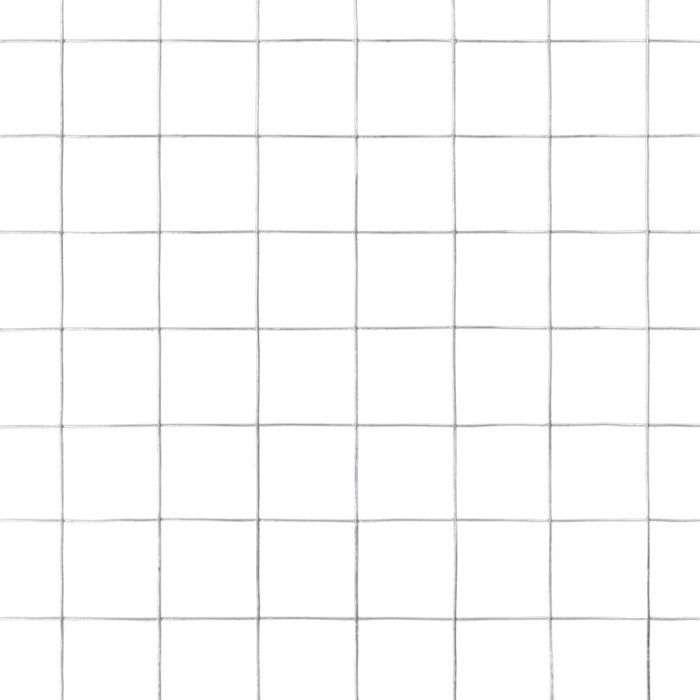 VidaXL Metal Mesh Steel 25x1.5 M Square Silver Trellis Garden Fence 143621