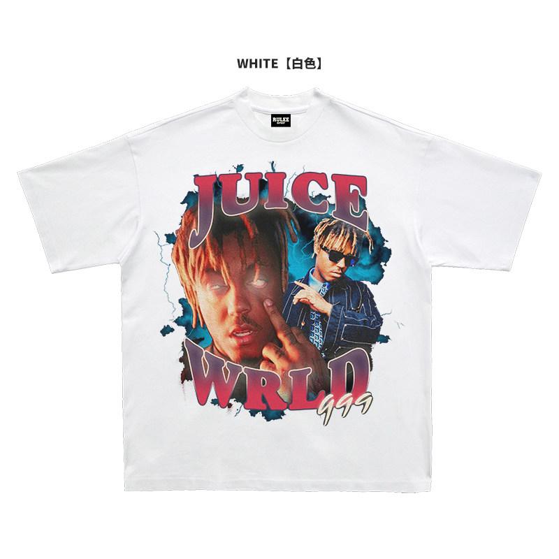 2026 Summer New Design Juice WRLD HighQuality HipHop Street Comfortable Mens Roundneck Printed TShirt