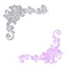 Flower Corner Cutting Die DIY Scrapbooking Photo Album Decor Embossing Stencil