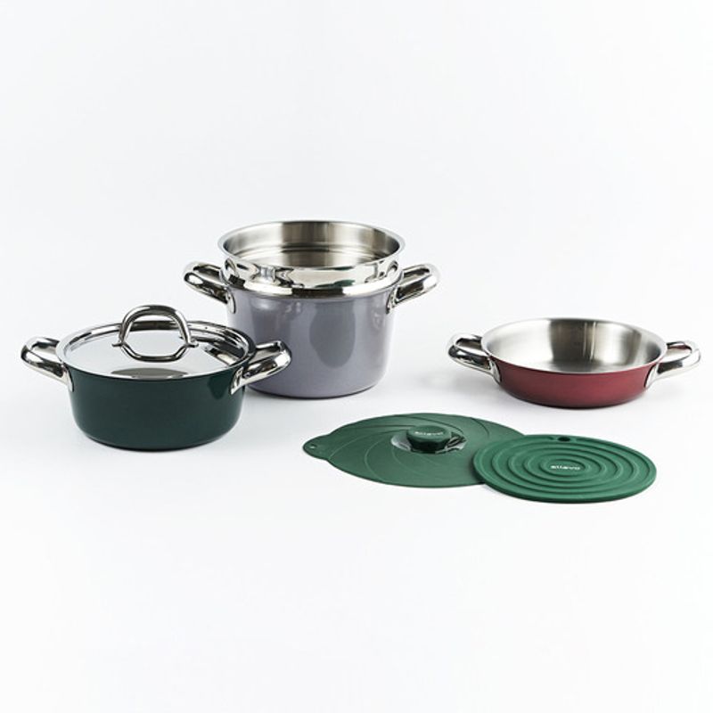 Allevo Detedge Silicone Cookware Lid Pot Holder Handle Knob Set