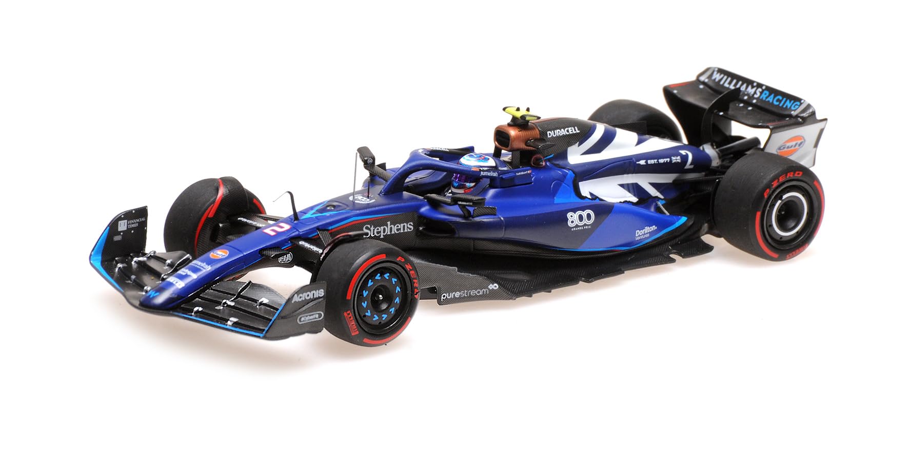 

Minichamps 417231102 Williams FW45 Сержант Логан Williams 800-й Гран-при Великобритании 2023 Масштабная Коллекционная Миниатюрная Машина - - 1/43 -