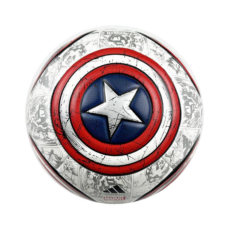 Adidas x MLS X Marvel Captain America Theme Collection Size 45 Machine Stitched Ball TPU White Red Blue Soccer Ball IP7119