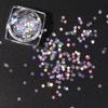 3mm Natural Women Laser Pentagram Paillette Nail Art Decor DIY Manicure Tool